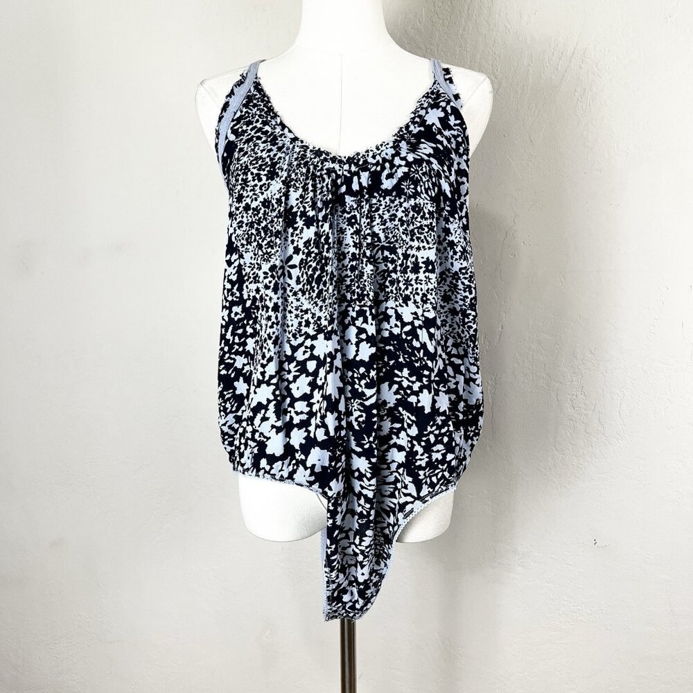 Free People Intimately Be Kind Bodysuit Floral Print Crisscross Back Size Medium